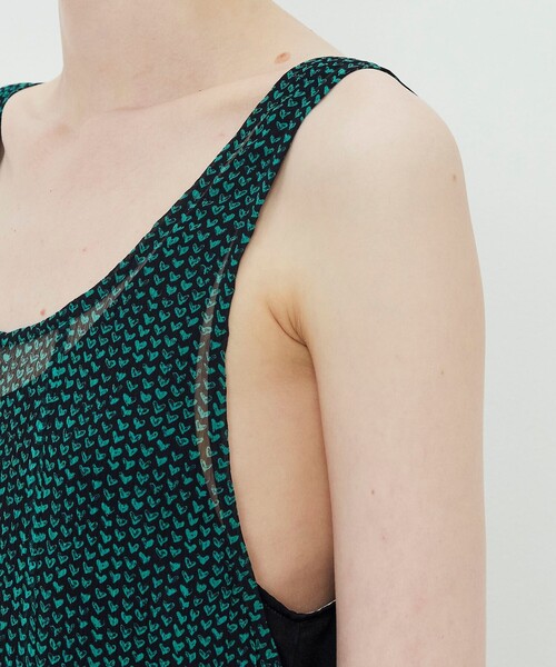 TOMORROWLAND .B(トゥモローランドビー)の「シルク楊柳 ロングワンピース(ワンピース・レディース・ブラック系その他/ダークグリーン・FREE)」の9枚目の写真