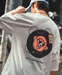 【SIDEWAYSTANCE】半袖レコードプリントTシャツ SIDE23-130