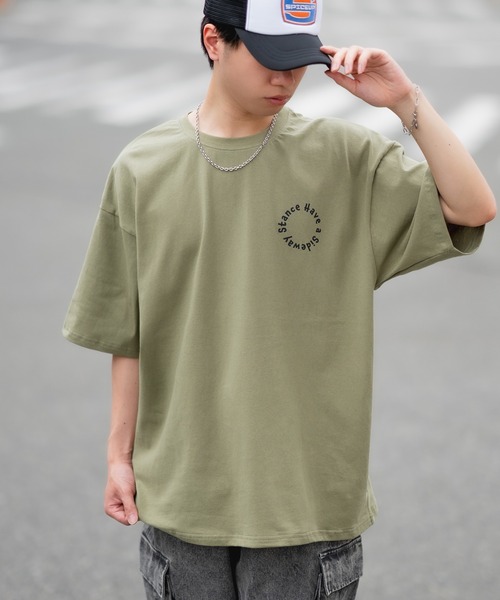 En serio TOKYO(エンソリオトーキョー)の「【SIDEWAYSTANCE】半袖レコードプリントTシャツ SIDE23-130(Tシャツ/カットソー・メンズ・ブラック/カーキ/ホワイト・SMALL/MEDIUM/LARGE/X-LARGE)」の10枚目の写真