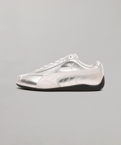 PUMA(プーマ)の「SPEEDCAT SILVER WNS 406881-01(スニーカー・メンズ・シルバー・25cm/23cm/24.5cm/23.5cm/24cm)」の1枚目の写真
