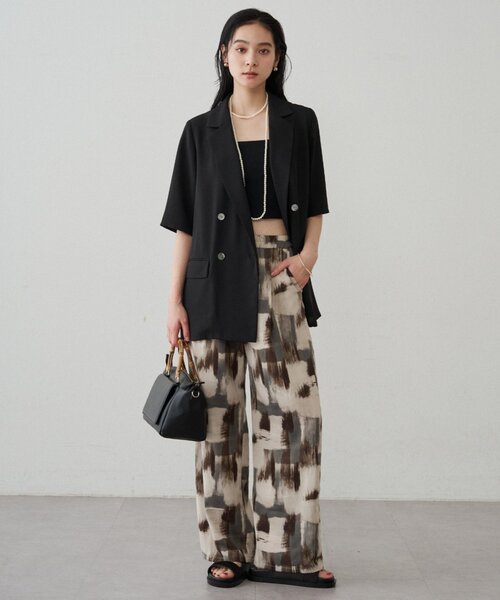 LOUNGEDRESS(ラウンジドレス)の「ペイントイージーパンツ(その他パンツ・レディース・グレー・FREE)」の2枚目の写真