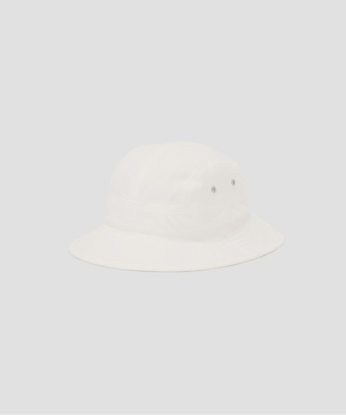 MHL.(エムエイチエル)の「WORKWEAR COTTON TWILL(ハット・レディース・ネイビー/ホワイト・FREE)」の1枚目の写真