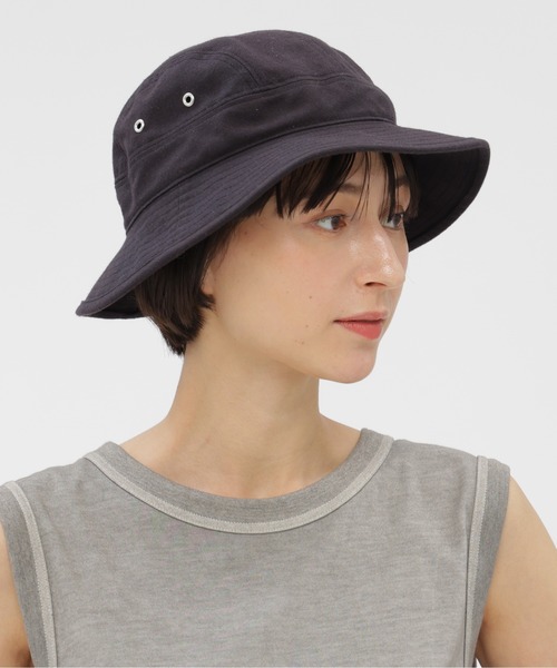 MHL.(エムエイチエル)の「WORKWEAR COTTON TWILL(ハット・レディース・ネイビー/ホワイト・FREE)」の6枚目の写真