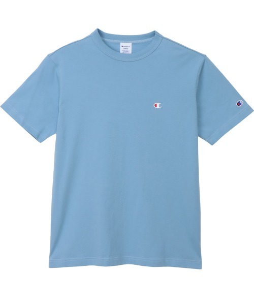Champion(チャンピオン)の「チャンピオン SHORT SLEEVE T-SHIRT(Tシャツ/カットソー・メンズ・サックスブルー/ライトグリーン/グリーン・S/M/L/LL)」の3枚目の写真