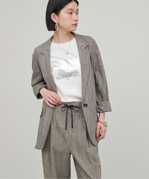 LARUTA（ラルータ）の「【LARUTA】バンビースラブジャケット（テーラードジャケット・レディース・ブラック・MEDIUM）」の4枚目の写真