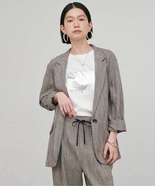 LARUTA（ラルータ）の「【LARUTA】バンビースラブジャケット（テーラードジャケット・レディース・ブラック・MEDIUM）」の5枚目の写真