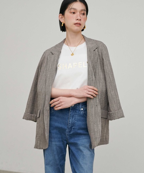 LARUTA（ラルータ）の「【LARUTA】バンビースラブジャケット（テーラードジャケット・レディース・ブラック・MEDIUM）」の10枚目の写真