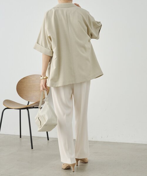 LIVETART（リヴェタート）の「バックサテンイージーパンツ《LIVETART》（その他パンツ・レディース・アイボリー/ブラック・0/1）」の19枚目の写真