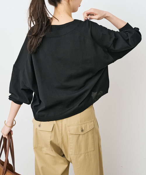 Spick & Span（スピックアンドスパン）の「《手洗い可 / 》2枚SETアンサンブルニット（アンサンブル・レディース・ホワイト/ブラック/カーキ・FREE）」の13枚目の写真