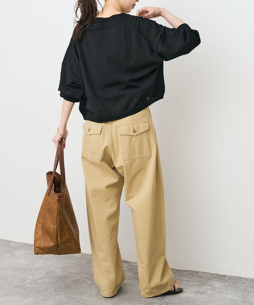 Spick & Span（スピックアンドスパン）の「《手洗い可 / 》2枚SETアンサンブルニット（アンサンブル・レディース・ホワイト/ブラック/カーキ・FREE）」の15枚目の写真