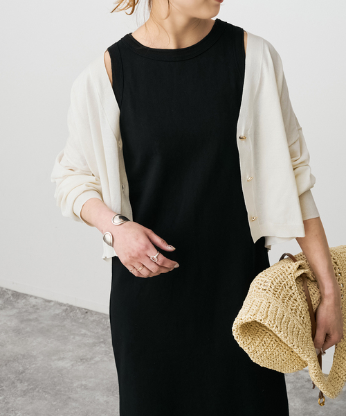 Spick & Span（スピックアンドスパン）の「《手洗い可 / 》2枚SETアンサンブルニット（アンサンブル・レディース・ホワイト/ブラック/カーキ・FREE）」の17枚目の写真