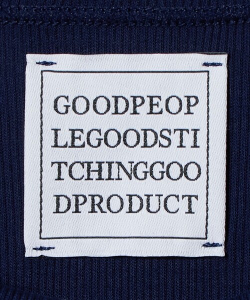 GOOD PEOPLE GOOD STITCHING GOOD PRODUCT(グッドピープルグッドスティッチンググッドプロダクト)の「<GOOD PEOPLE GOOD STITCHING GOOD PRODUCT>リブ Tシャツ(Tシャツ/カットソー・レディース・ネイビー・S)」の6枚目の写真