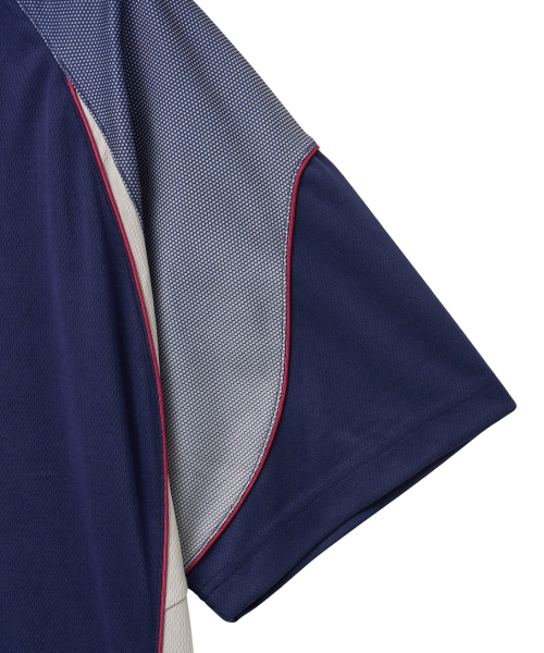 PHYPS MOTORCYCLE(フィップスモーターサイクル)の「Mesh Speed Track Short Sleeve Navy(Tシャツ/カットソー・レディース・その他・SMALL/MEDIUM/LARGE/X-LARGE)」の4枚目の写真