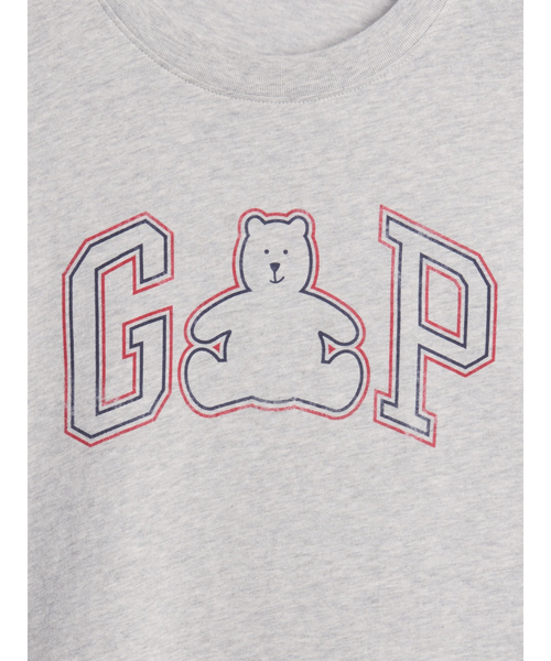 GAP(ギャップ)の「オーバーサイズ ブラナンベア GAPロゴTシャツ(Tシャツ/カットソー・レディース・グレー/ネイビー・XXS/XL/L/M/S/XS)」の10枚目の写真
