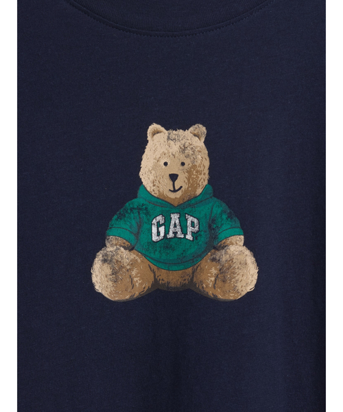 GAP(ギャップ)の「オーバーサイズ ブラナンベア GAPロゴTシャツ(Tシャツ/カットソー・レディース・グレー/ネイビー・XXS/XL/L/M/S/XS)」の11枚目の写真