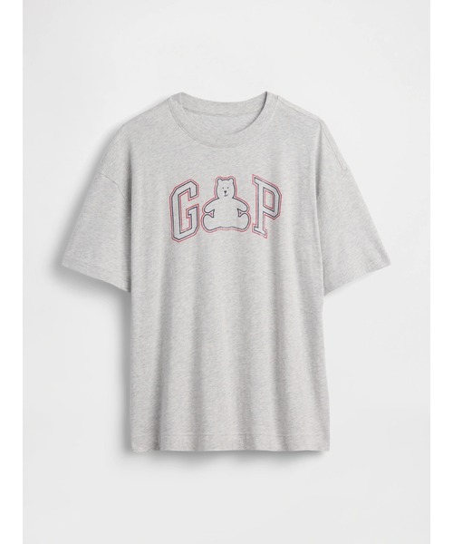 GAP(ギャップ)の「オーバーサイズ ブラナンベア GAPロゴTシャツ(Tシャツ/カットソー・レディース・グレー/ネイビー・XXS/XL/L/M/S/XS)」の3枚目の写真