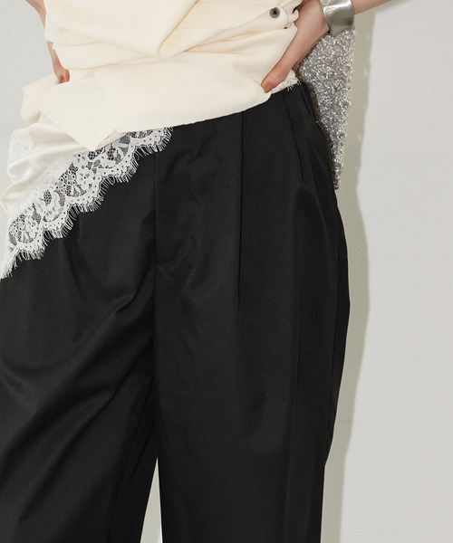 chuclla(チュクラ)の「ボリュームタック ワイドパンツ chw26s200(その他パンツ・レディース・ホワイト/ブラック・L/M/S)」の11枚目の写真