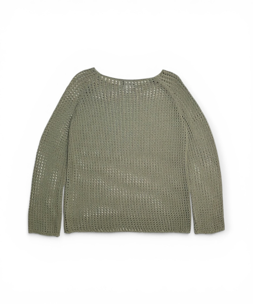 BORN SLIPPY(ボーンスリッピー)の「Butterfly Sheer Open Knit Top (Khaki)(ニット/セーター・レディース・その他・FREE)」の2枚目の写真