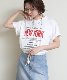 Re Fiina（フィーナ）の「ＮＥＷＹＯＲＫプリントＴ（Tシャツ/カットソー）」