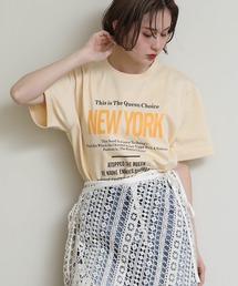 Re Fiina（フィーナ）の「ＮＥＷＹＯＲＫプリントＴ（Tシャツ/カットソー）」
