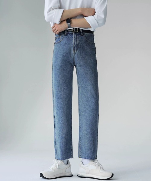 Otte(オッテ)の「クロップドストレートデニム(デニムパンツ・メンズ・ブラック/ライトブルー・SMALL/MEDIUM/X-LARGE/LARGE)」の5枚目の写真