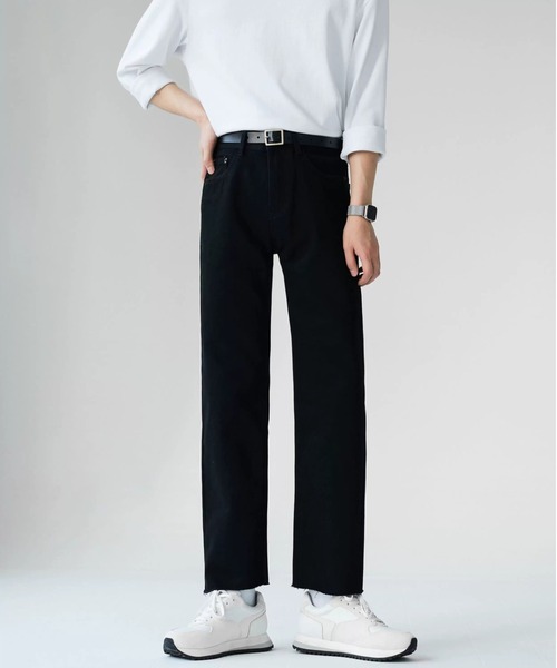 Otte(オッテ)の「クロップドストレートデニム(デニムパンツ・メンズ・ブラック/ライトブルー・SMALL/MEDIUM/X-LARGE/LARGE)」の11枚目の写真