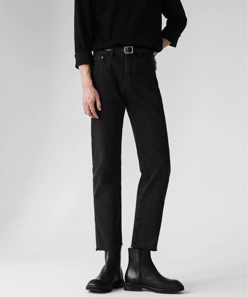 Otte(オッテ)の「クロップドストレートデニム(デニムパンツ・メンズ・ブラック/ライトブルー・SMALL/MEDIUM/X-LARGE/LARGE)」の13枚目の写真