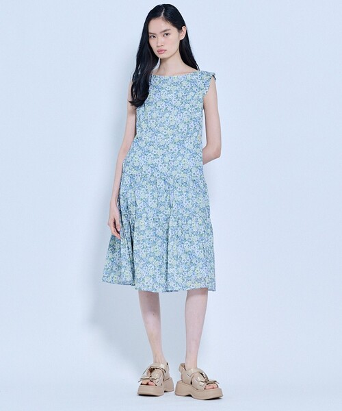 TOCCA(トッカ)の「MORNING BLOOM ドレス(ワンピース・レディース・ピンク系5/グリーン系5/ブラック系・00/0/2/4/6)」の4枚目の写真