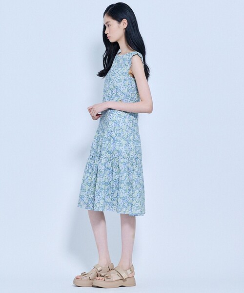 TOCCA(トッカ)の「MORNING BLOOM ドレス(ワンピース・レディース・ピンク系5/グリーン系5/ブラック系・00/0/2/4/6)」の5枚目の写真