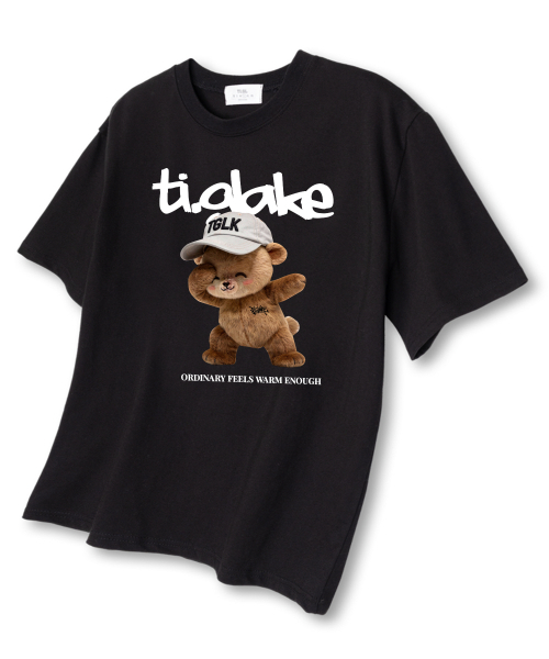 TI.GLAKE(ティーグレイク)の「スウェベア オーバーサイズ 半袖Tシャツ ブラック(Tシャツ/カットソー・メンズ・その他・LARGE/X-LARGE/XX-LARGE)」の1枚目の写真