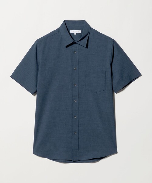 A DAY IN THE LIFE UNITED ARROWS(アデイインザライフユナイテッドアローズ)の「リネンライク スラブドビー ジャスト レギュラーカラーシャツ-吸水速乾-<A DAY IN THE LIFE>(シャツ/ブラウス・メンズ・オリーブ/ターコイズブルー系/ホワイト/ネイビー・XL/M/S/L)」の3枚目の写真