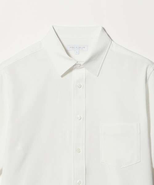 A DAY IN THE LIFE UNITED ARROWS(アデイインザライフユナイテッドアローズ)の「リネンライク スラブドビー ジャスト レギュラーカラーシャツ-吸水速乾-<A DAY IN THE LIFE>(シャツ/ブラウス・メンズ・オリーブ/ターコイズブルー系/ホワイト/ネイビー・XL/M/S/L)」の16枚目の写真