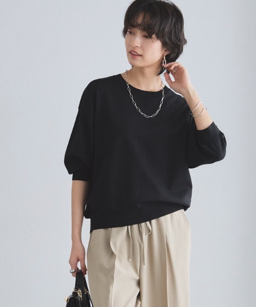 RASW（ラス）の「[RASW]多機能ルーズハーフニット（ニット/セーター・レディース・ブラック/ホワイト/ベージュ系その他・L/M）」の12枚目の写真