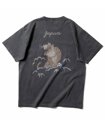 HOUSTON ヒューストン PIGMENT U.S. COTTON TIGER PRINT TEE ピグメント USコットン タイガープリント 半袖Tシャツ