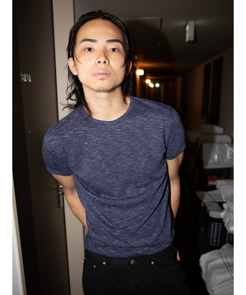GOZER(ゴーザー)の「Slim Knit-Jersey T_Navy(Tシャツ/カットソー・メンズ・ネイビー・LARGE/MEDIUM)」の7枚目の写真