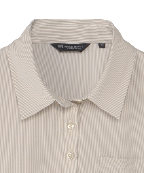 TOKYO SHIRTS(トウキョウシャツ)の「半袖ポロシャツ レディース(ビジネスシャツ・レディース・ベージュ・M/L/LL/XL)」の3枚目の写真