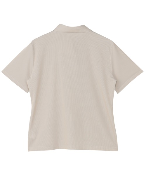 TOKYO SHIRTS(トウキョウシャツ)の「半袖ポロシャツ レディース(ビジネスシャツ・レディース・ベージュ・M/L/LL/XL)」の2枚目の写真