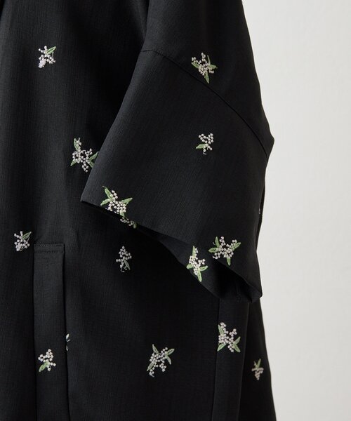 ear PAPILLONNER（イアパピヨネ）の「花柄半袖ジャケット【SUM1 STYLE】（その他アウター・レディース・ブラック/ベージュ・FREE）」の22枚目の写真