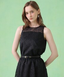 コーラルリーフ刺繍ノースリ ブラウス〈セットアップ対応商品〉