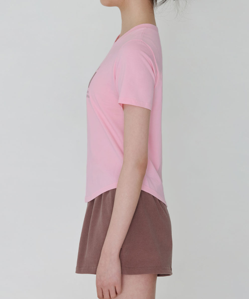 DEVIWEAR(デヴィウェア)の「DVWロゴ半袖Tシャツ DEVI-T0154-ピンク(Tシャツ/カットソー・レディース・ピンク・SMALL/MEDIUM)」の10枚目の写真