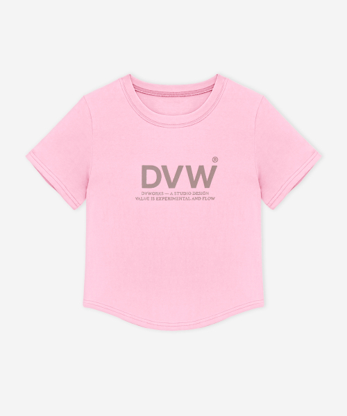 DEVIWEAR(デヴィウェア)の「DVWロゴ半袖Tシャツ DEVI-T0154-ピンク(Tシャツ/カットソー・レディース・ピンク・SMALL/MEDIUM)」の12枚目の写真