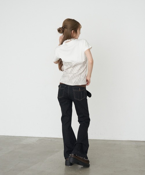RAY CASSIN(レイカズン)の「【ドット / チェック】ホルターネックフリルホックトップス(Tシャツ/カットソー・レディース・ブラック系その他2/ライトベージュ/ホワイト系その他2/チャコールグレー・FREE)」の19枚目の写真