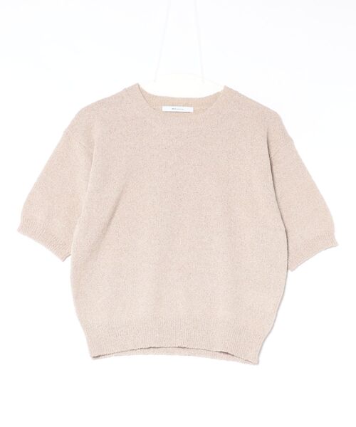 m.f.editorial（エムエフエディトリアル）の「【ストレッチ ハンドウォッシャブル】m.f.エディトリアル レディース ループヤーン クルー 半袖 サマーニット プルオーバー（ニット/セーター・レディース・ブラック/ブルー/ベージュ・FREE）」の21枚目の写真