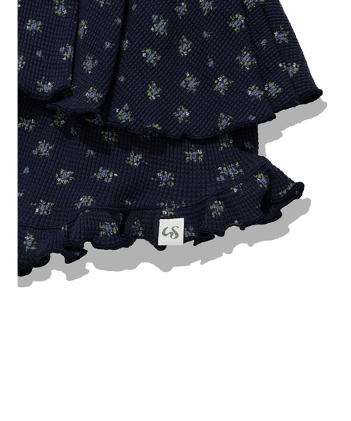 UGLY SHADOW（アグリーシャドウ）の「RUFFLE FLOWER SKIRT PANTS(NAVY)（その他パンツ・レディース・その他・FREE）」の2枚目の写真