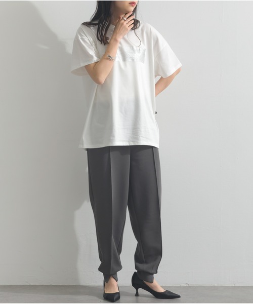 OandI（オーアンドアイ）の「センターシームジョガーパンツ（その他パンツ・レディース・チャコールグレー/ブラック・FREE）」の12枚目の写真