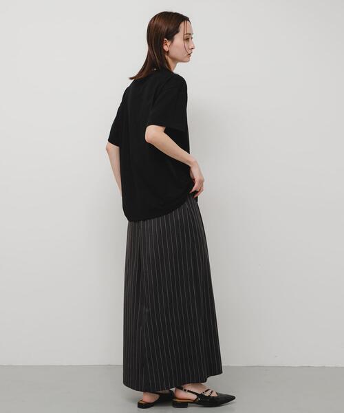 SENSE OF PLACE by URBAN RESEARCH(センスオブプレイスバイアーバンリサーチ)の「レースロゴTシャツ(Tシャツ/カットソー・レディース・ブラック/オフホワイト/チャコールグレー・ONE)」の16枚目の写真