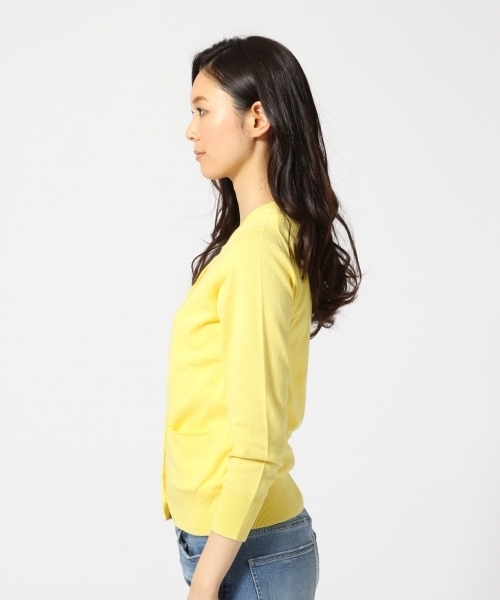 GLOBAL WORK(グローバルワーク)の「12ゲージコットンクルーカーディガン長袖/708510(カーディガン/ボレロ・レディース・ライトイエロー/ライトグレー/ライトピンク/カーキ/その他/ネイビー/ホワイト・SMALL/LARGE/MEDIUM)」の20枚目の写真