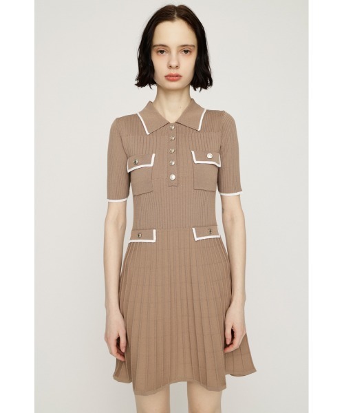 SLY(スライ)の「COLLARED FRONT PK S/OP カラードフロントポケットショートワンピース 夏服(ワンピース・レディース・ネイビー/ベージュ/ブラック・2/1)」の8枚目の写真