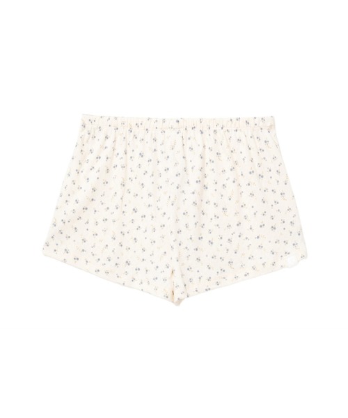 APEE BY A BATHING APE(エイピーバイアベイシングエイプ)の「HEART BADGE FLORAL PRINT POINTELLE SHORTS(その他パンツ・レディース・マルチ/アイボリー・SMALL/X-SMALL)」の3枚目の写真