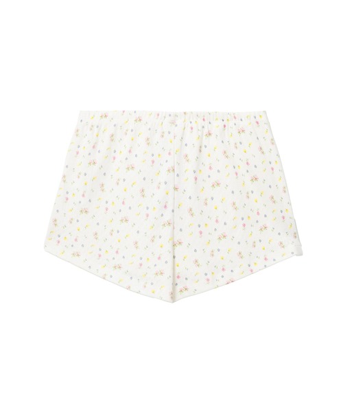 APEE BY A BATHING APE(エイピーバイアベイシングエイプ)の「HEART BADGE FLORAL PRINT POINTELLE SHORTS(その他パンツ・レディース・マルチ/アイボリー・SMALL/X-SMALL)」の4枚目の写真